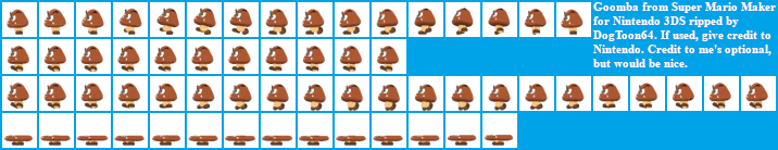 Super Mario Maker for Nintendo 3DS - Goomba (NSMBU)