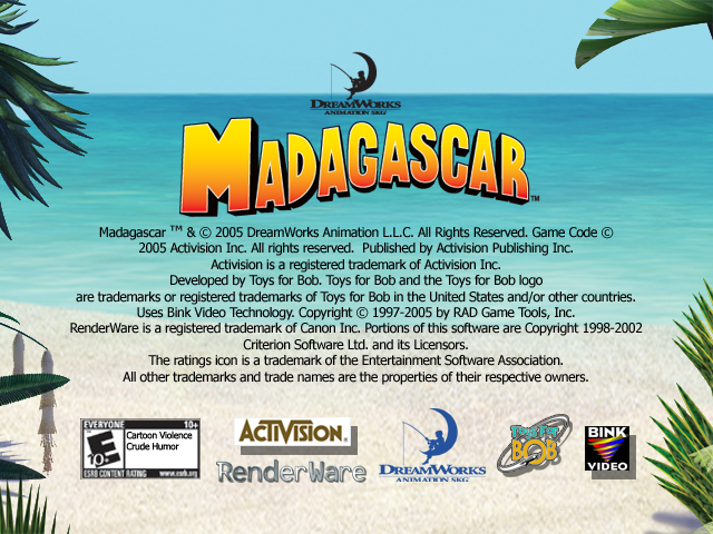 Madagascar - Copyright Screen