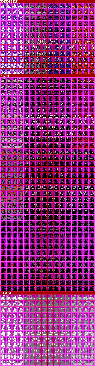 BodyConQuest I: Abakareshi Musume Tachi (Bootleg) - Enemies (Overworld)