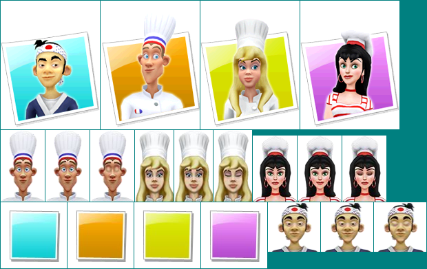 Cook Wars / Cook-off Party - Playable Characters