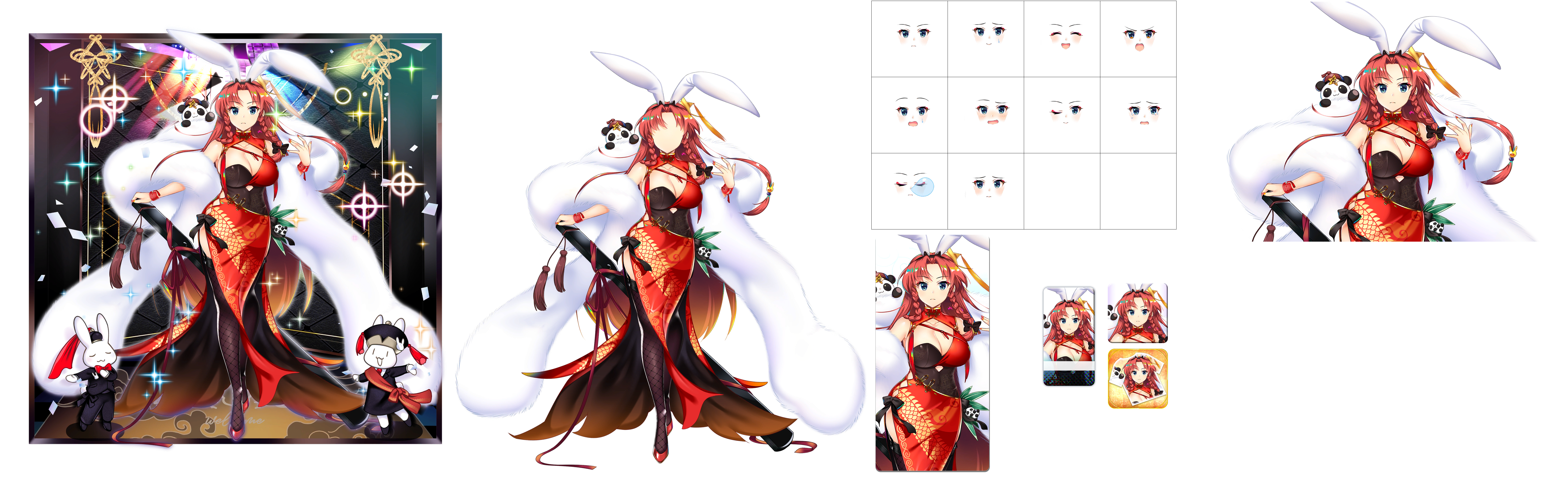 Touhou LostWord - Hong Meiling (Bunny Scarlet Devil Mansion Guard)