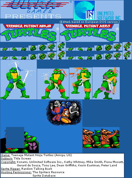 Teenage Mutant Ninja Turtles (USA) - Title Screen