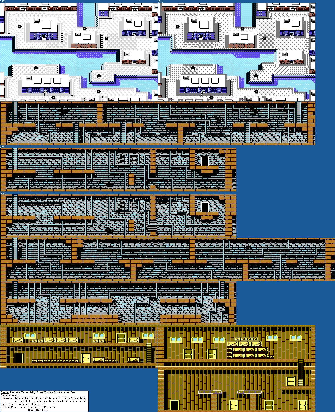 Teenage Mutant Ninja Turtles / Hero Turtles - Area 1