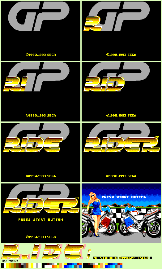 GP Rider - Title Screen