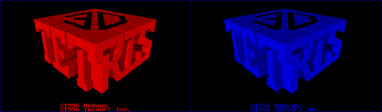 3-D Tetris - Title Screen