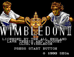 Wimbledon II - Title Screen
