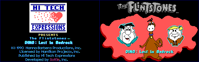 The Flintstones: DINO: Lost in Bedrock - Company & Title Screen
