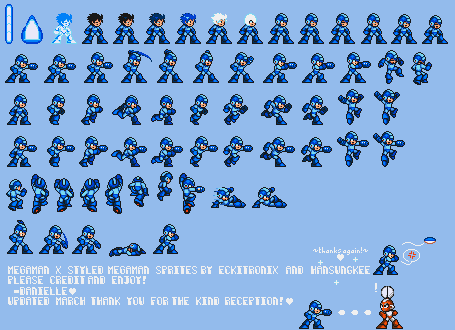 Mega Man Customs - Mega Man (MMX SNES-Style)