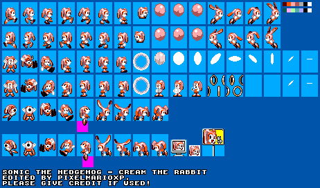 Sonic the Hedgehog Customs - Cream (Master System-Style)