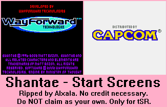 Shantae - Start Screens