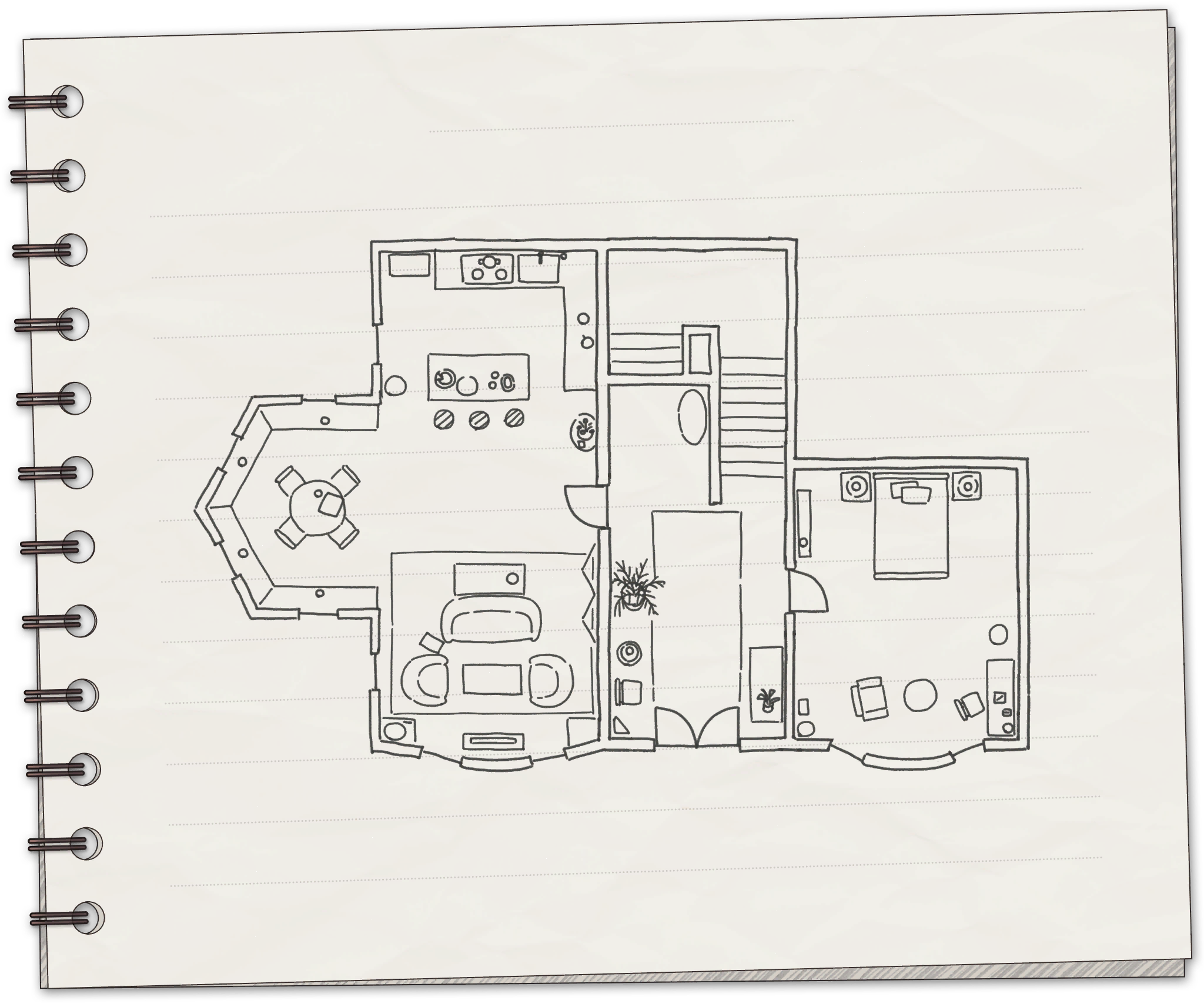 Lake Juliet Notebook - Alfred Family House (1st Floor)