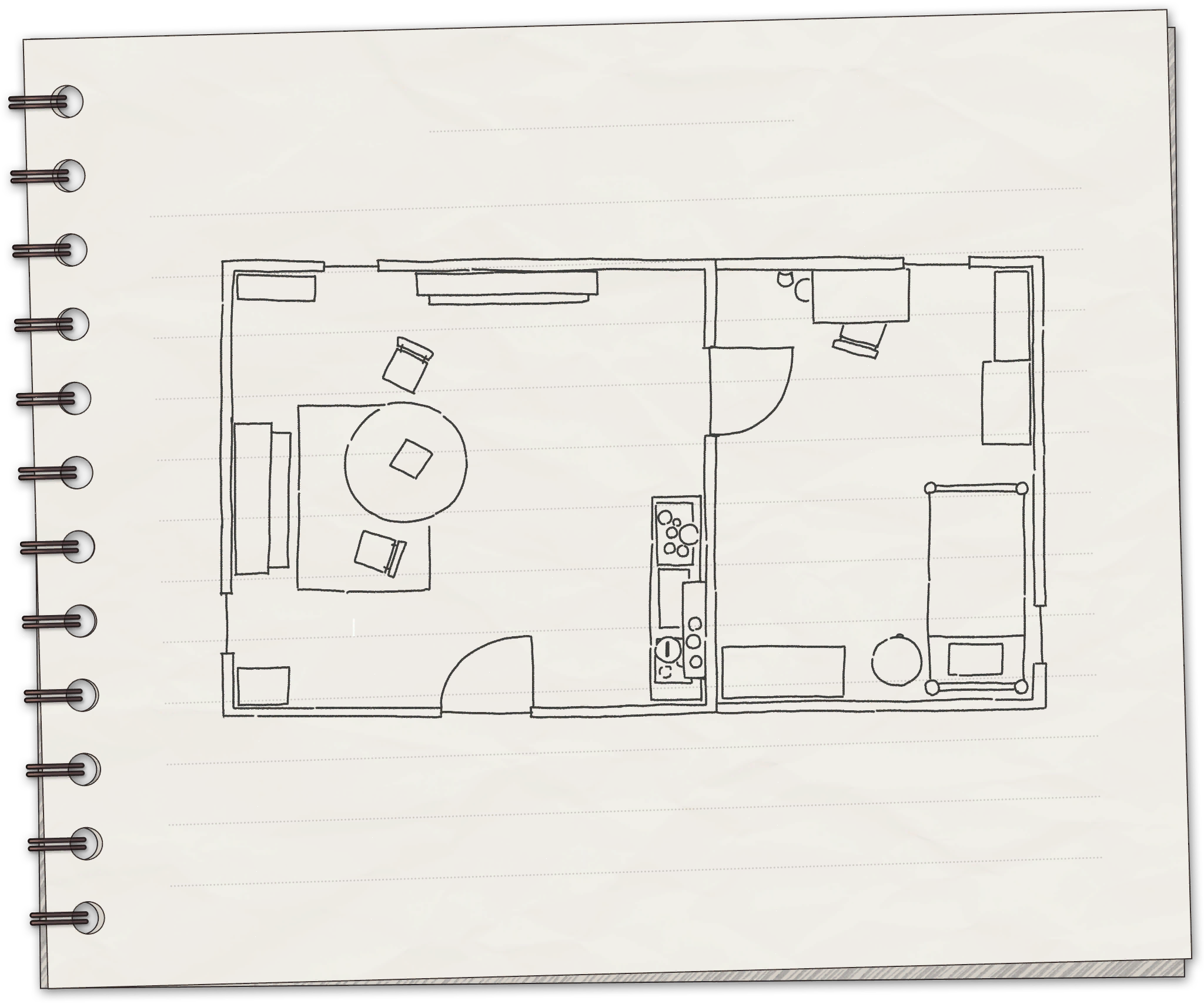 Another Code: Recollection - Lake Juliet Notebook - Abandoned House (Living Room + Study Room)