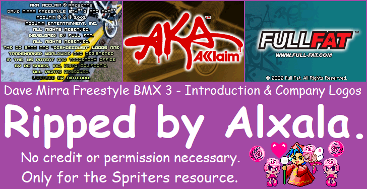 Dave Mirra Freestyle BMX 3 - Introduction & Company Logos