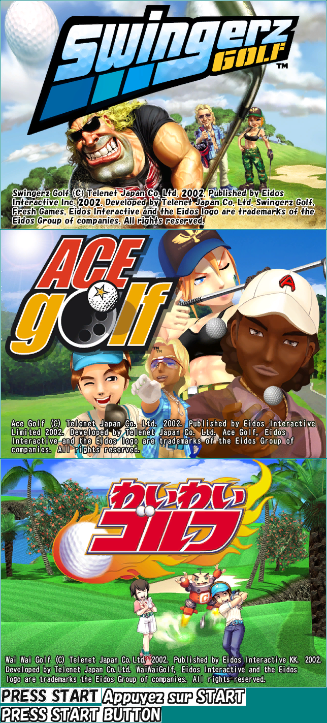 Swingerz Golf / Ace Golf - Title Screen