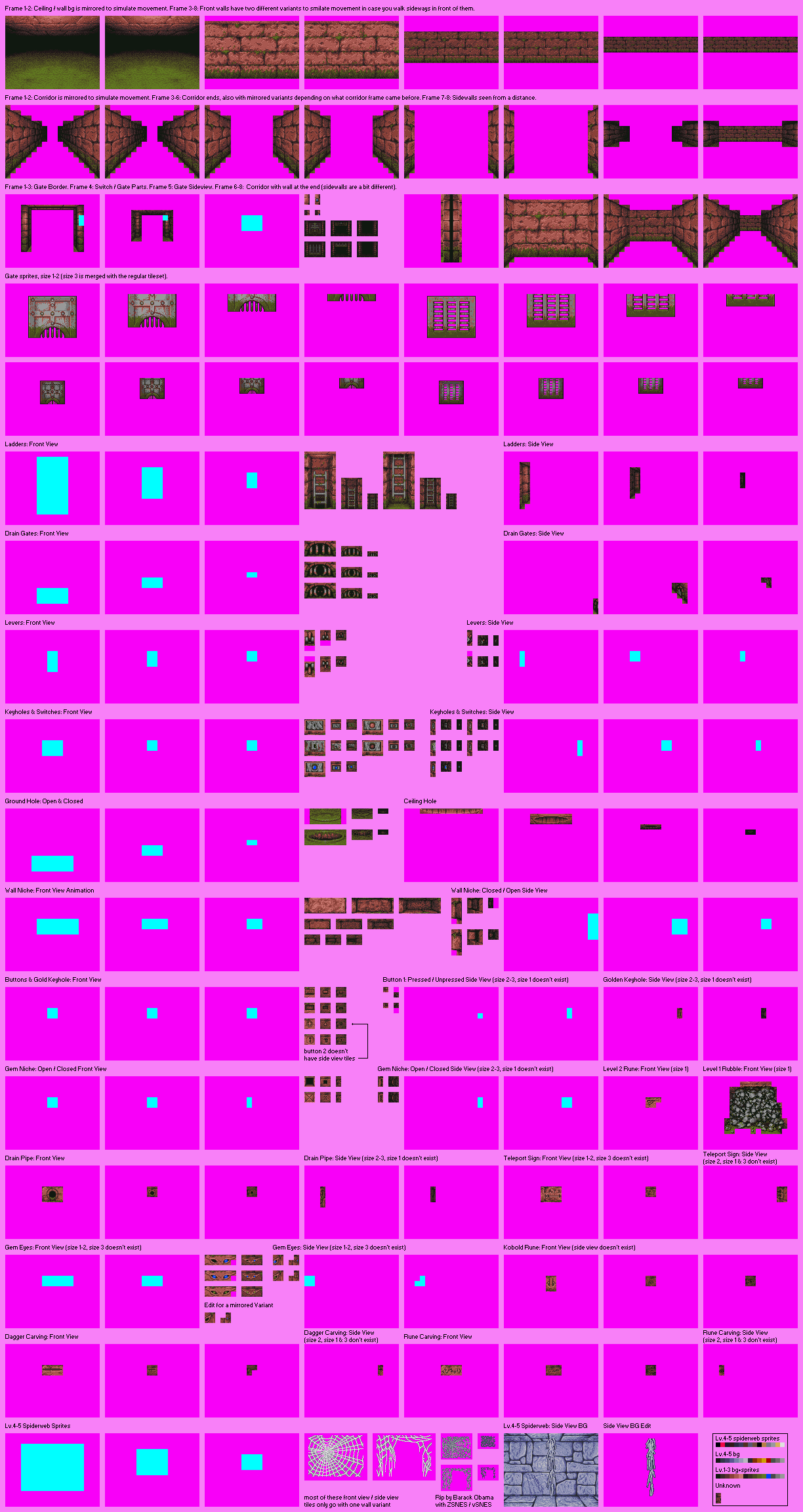 Eye of the Beholder - Level 01-03 Tileset (Assembled Building Kit)