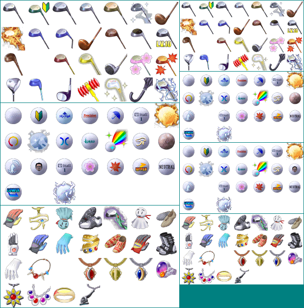 Club, Ball & Accessory Icons