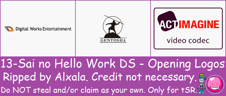 13-Sai no Hello Work DS - Opening Logos