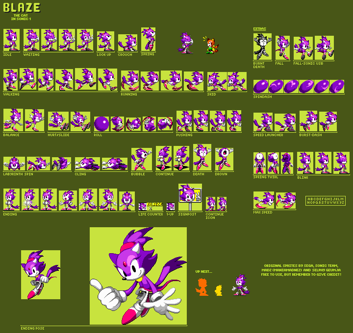 Blaze (Sonic 1-Style)