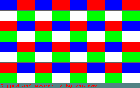 Test Mode Color Pattern Screen (VGA)