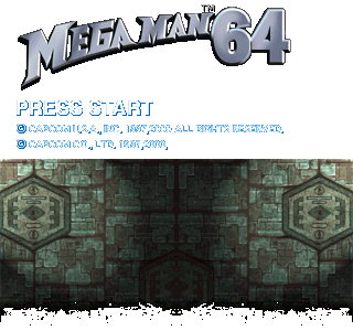 Mega Man 64 - Title Screen (Static Elements)