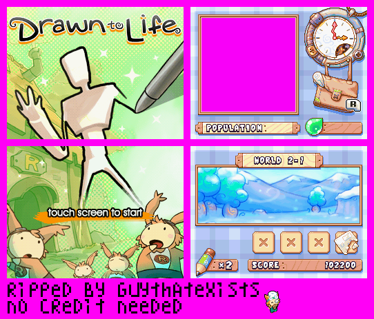 Drawn to Life (Prototype Demo) - Static Screens