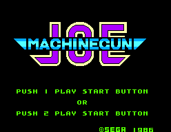 Comical Machinegun Joe (JPN) - Title Screen