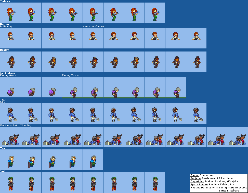 Iconoclasts - Settlement 17 Residents