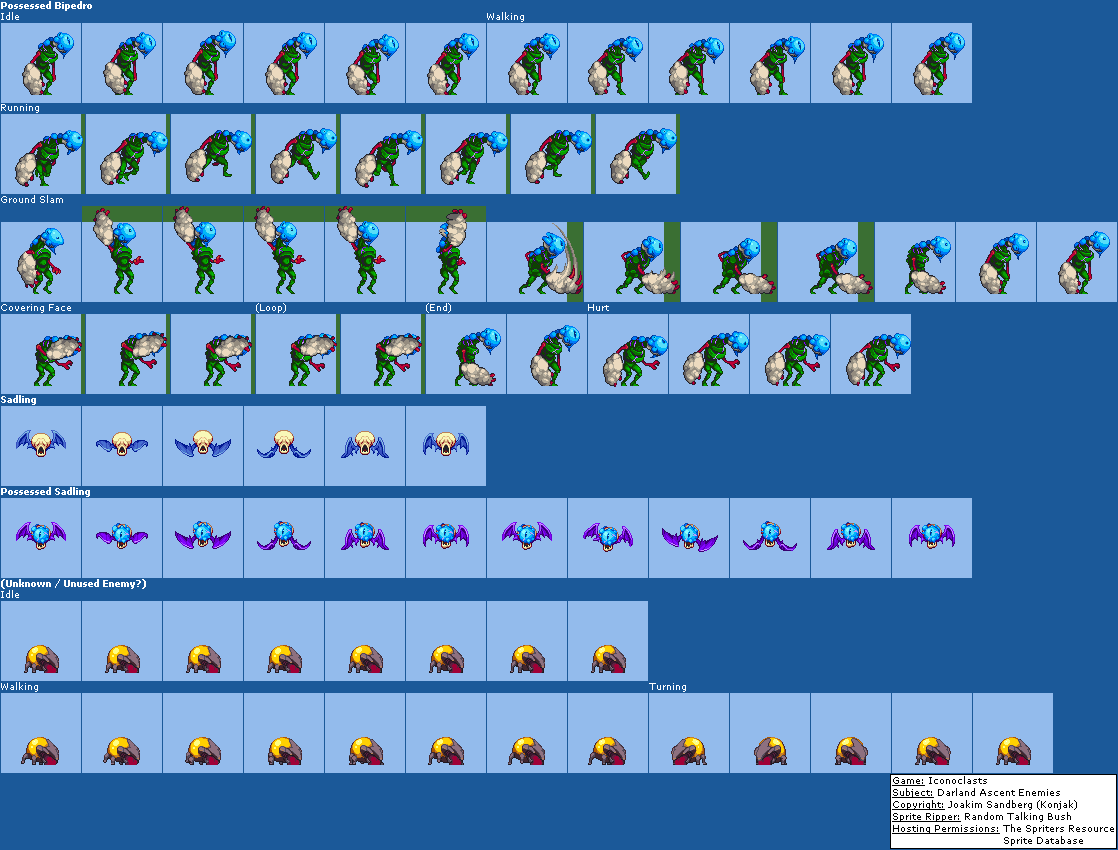 Iconoclasts - Darland Ascent Enemies