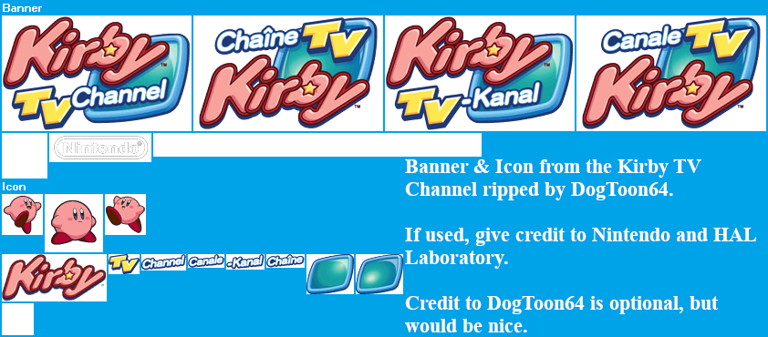 Kirby TV Channel - Banner & Icon