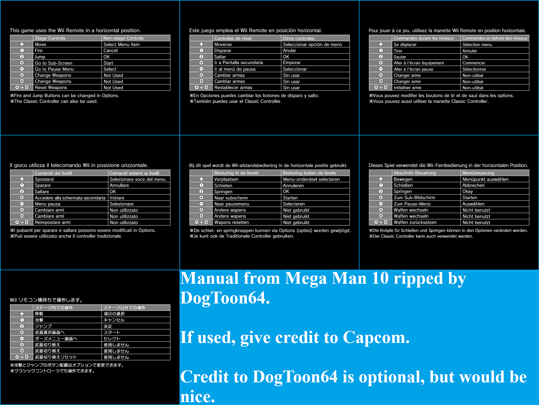 Mega Man 10 - Manual