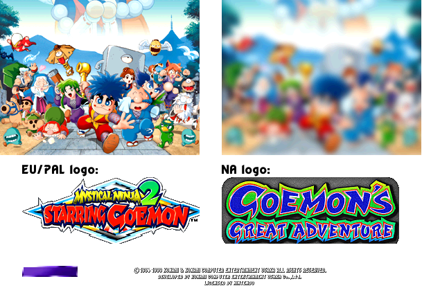 Mystical Ninja Starring Goemon 2 / Goemon's Great Adventure - Title Screen