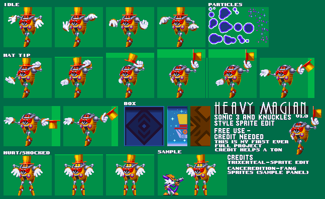 Sonic the Hedgehog Customs - Heavy Magician (Sonic 3-Style)