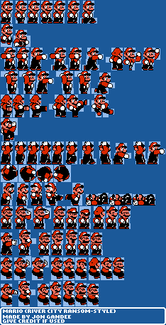 Mario Customs - Mario (River City Ransom-Style)