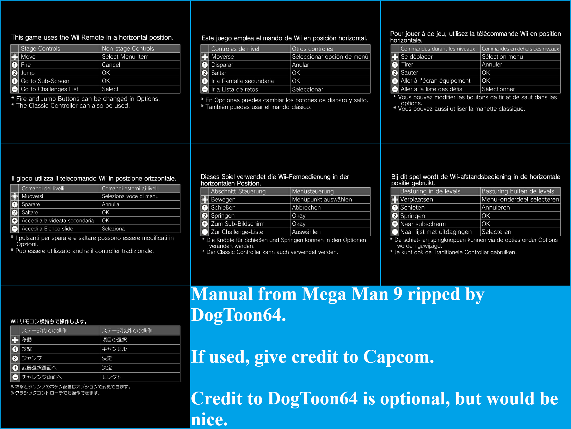 Mega Man 9 - Manual