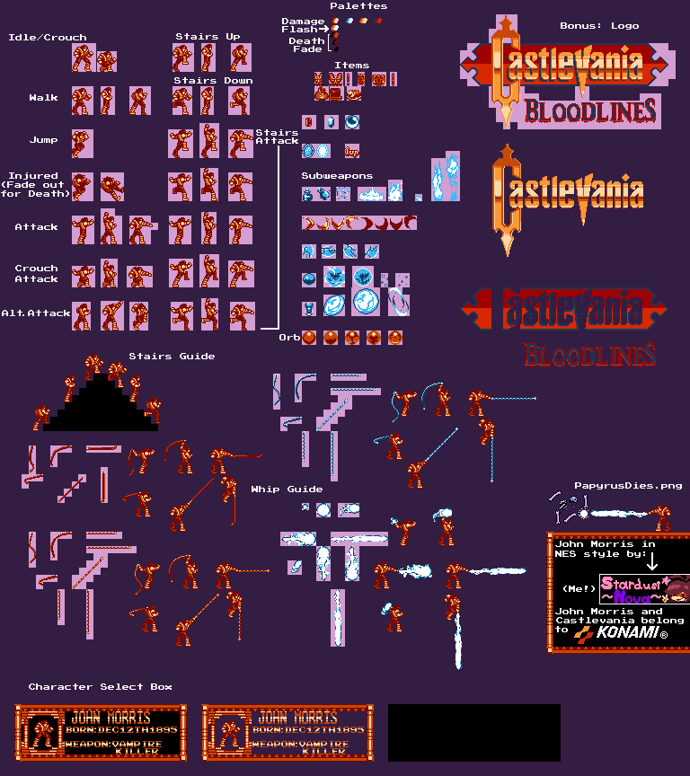 Castlevania Customs - John Morris (Castlevania NES-Style)