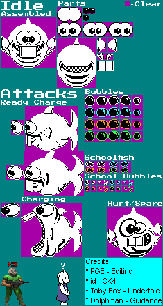 Commander Keen Customs - Dopefish (Undertale Battle Style)