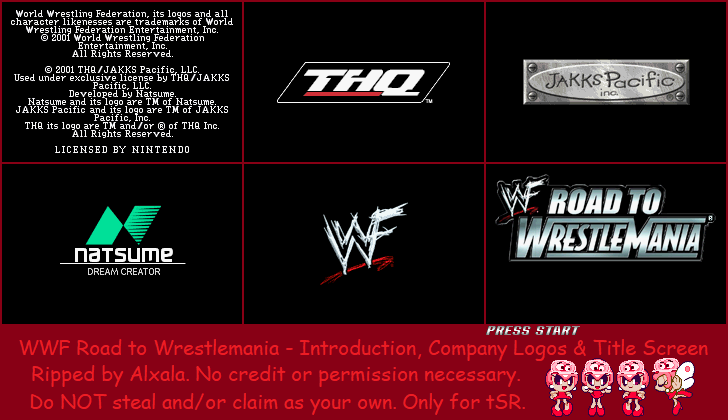 WWF Road to WrestleMania - Introduction, Company Logos & Title Screen
