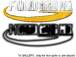 F-1 World Grand Prix - Title Screen (Static Elements)