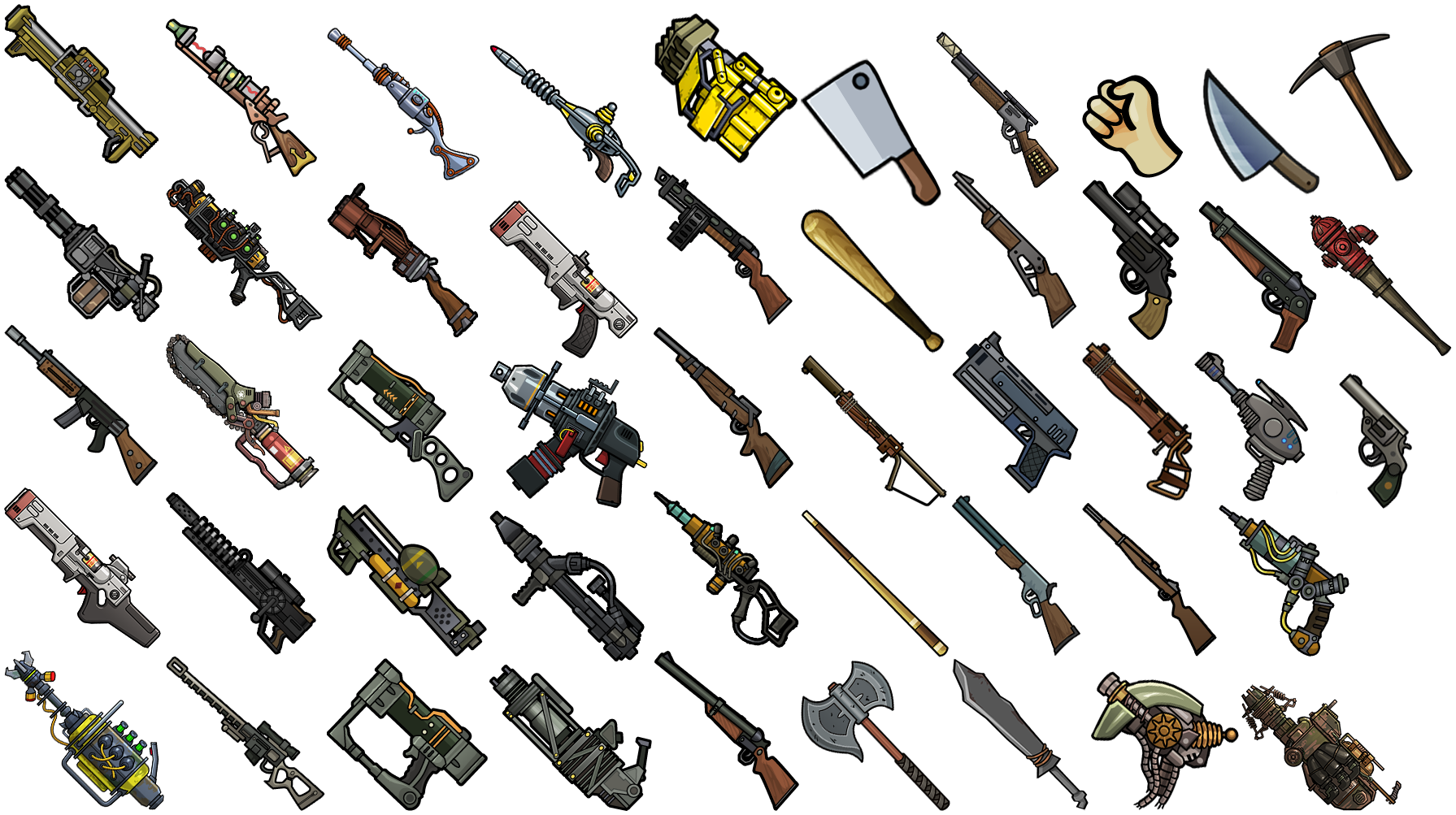 Fallout Shelter - Weapon Icons