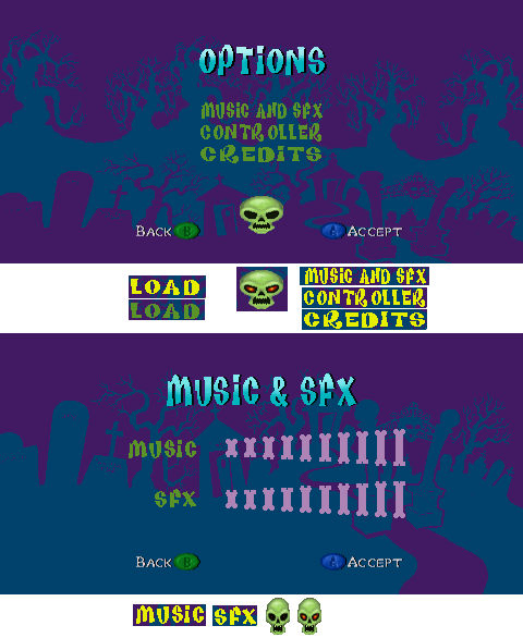 Scooby-Doo: Classic Creep Capers - Options & Music Menus