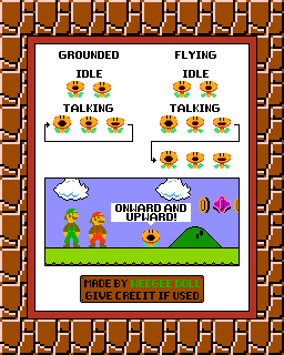 Mario Customs - Talking Flower (SMB1-Style)