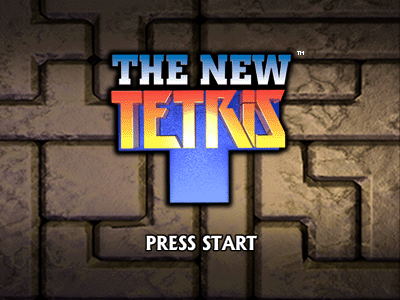 The New Tetris - Title Screen