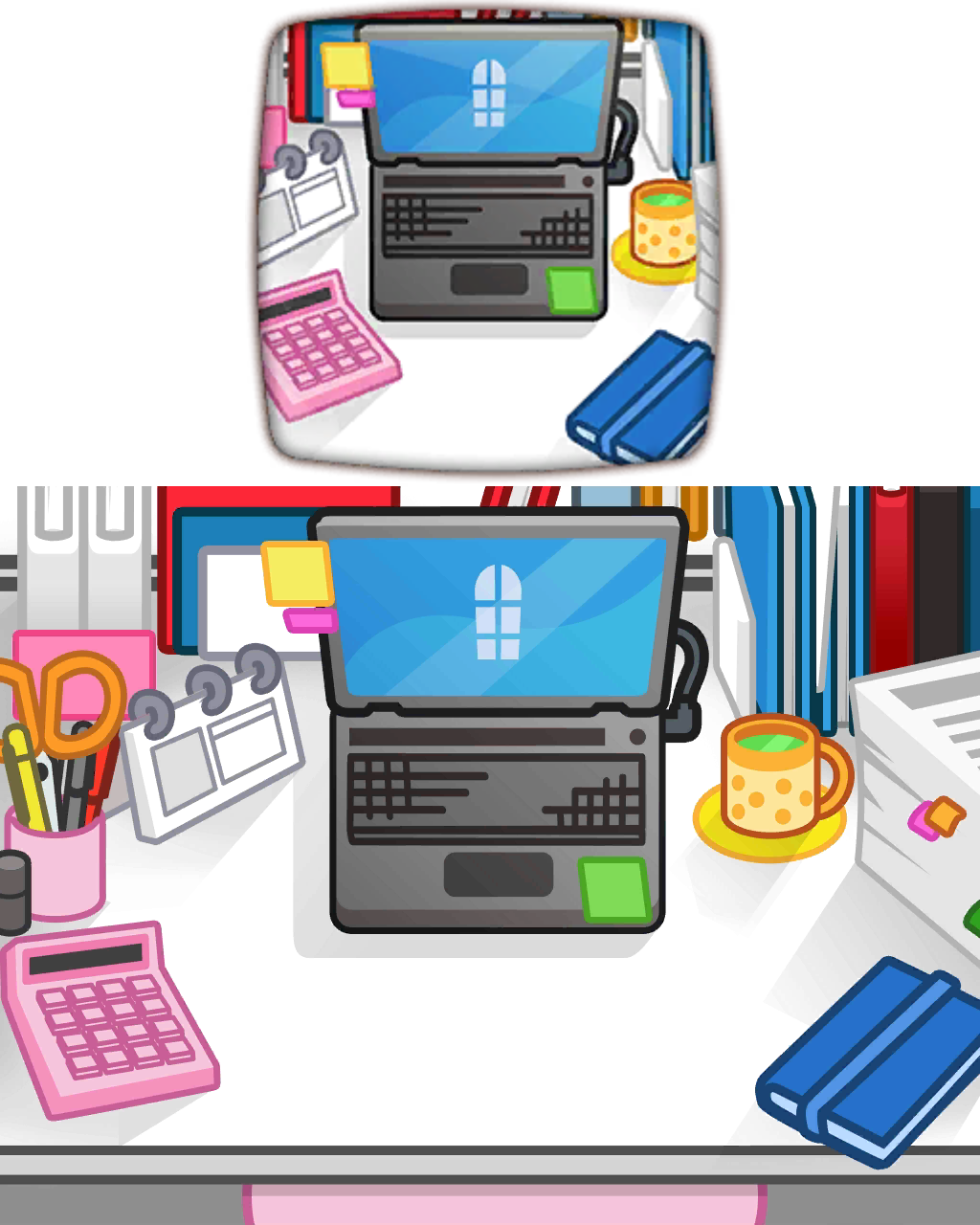 Fruit Ninja - Retsuko's Desk