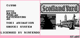 Scotland Yard (JPN) - Startup Screen & Title Screen