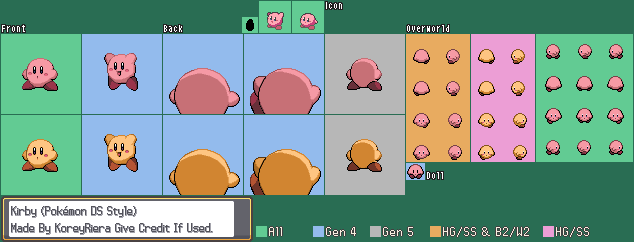 Kirby (Pokémon DS-Style)