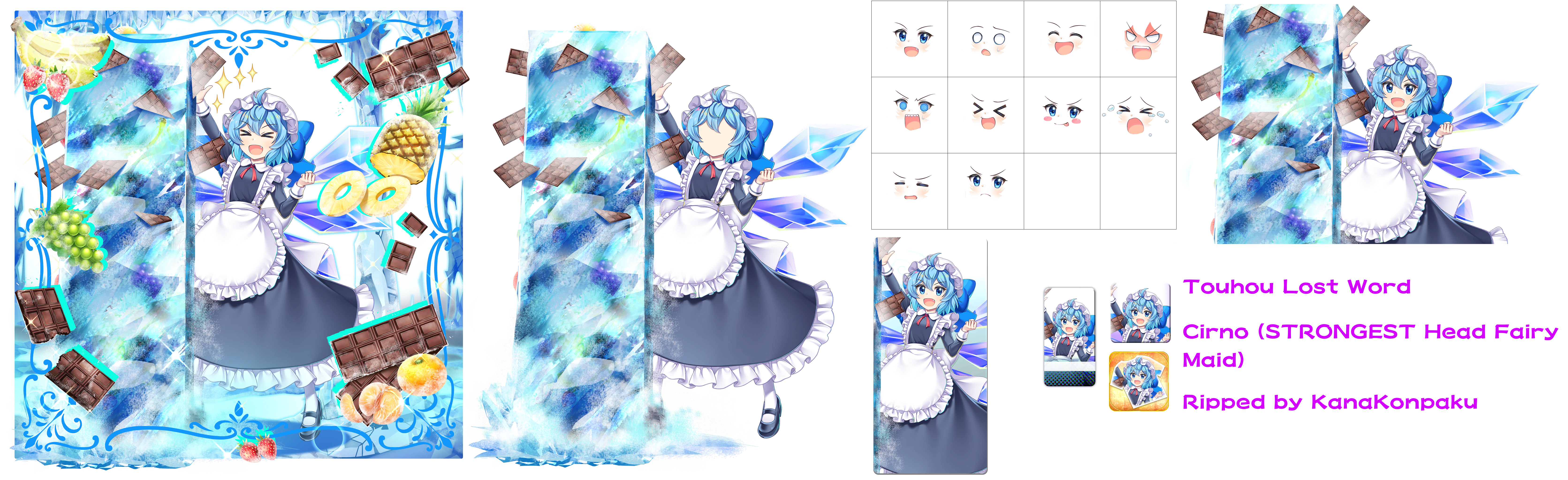 Touhou LostWord - Cirno (STRONGEST Head Fairy Maid)