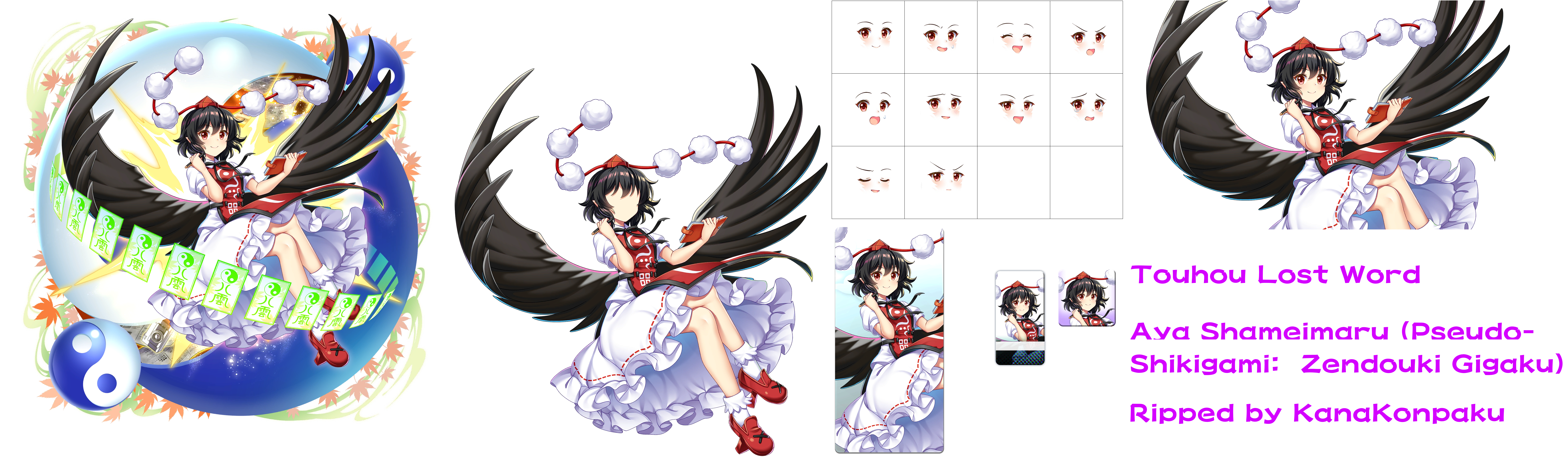 Touhou LostWord - Aya Shameimaru (Pseudo-Shikigami: Zendouki Gigaku)