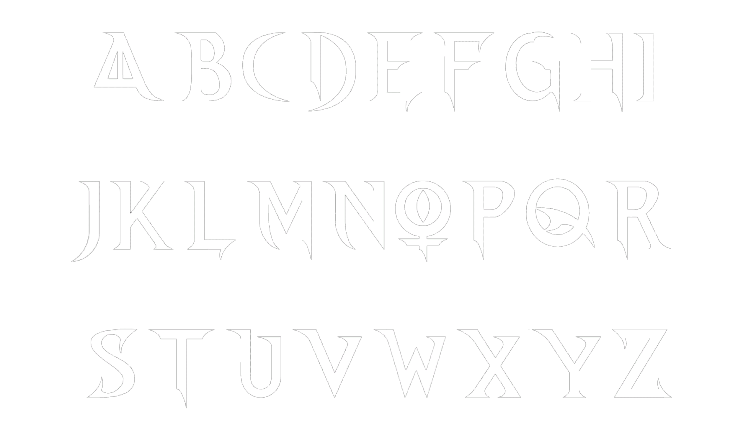 Bayonetta - Title Font