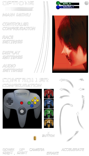 Main & Controller Options Menus