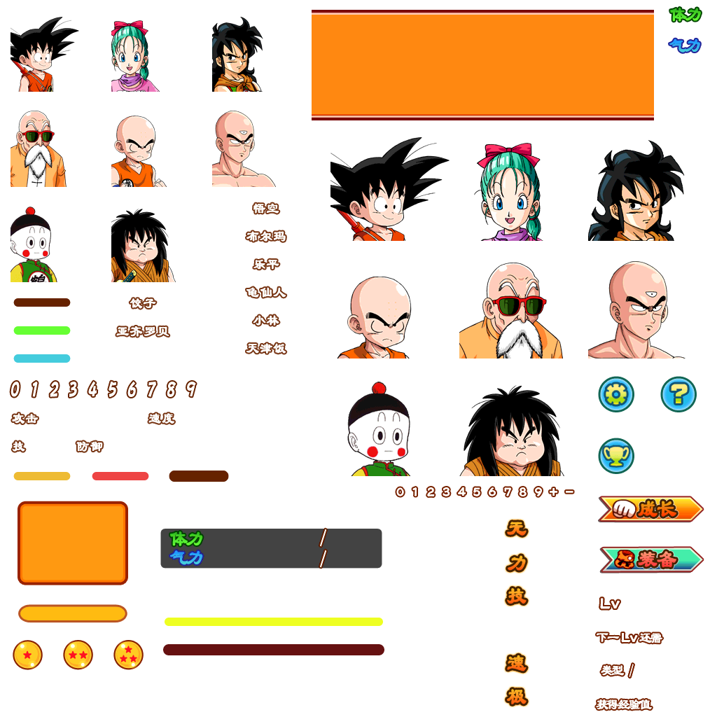 Dragon Ball RPG: Shōnen-hen - Character Status